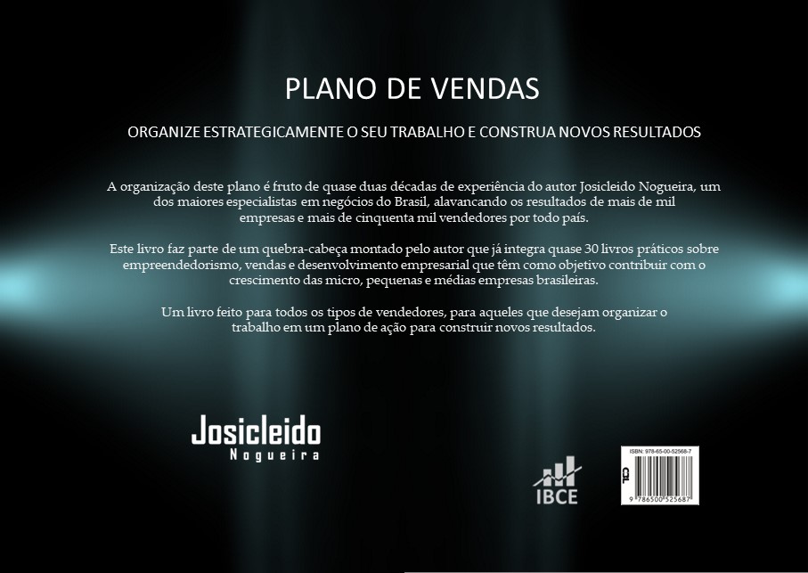 ContraCapa Livro - Plano de Vendas