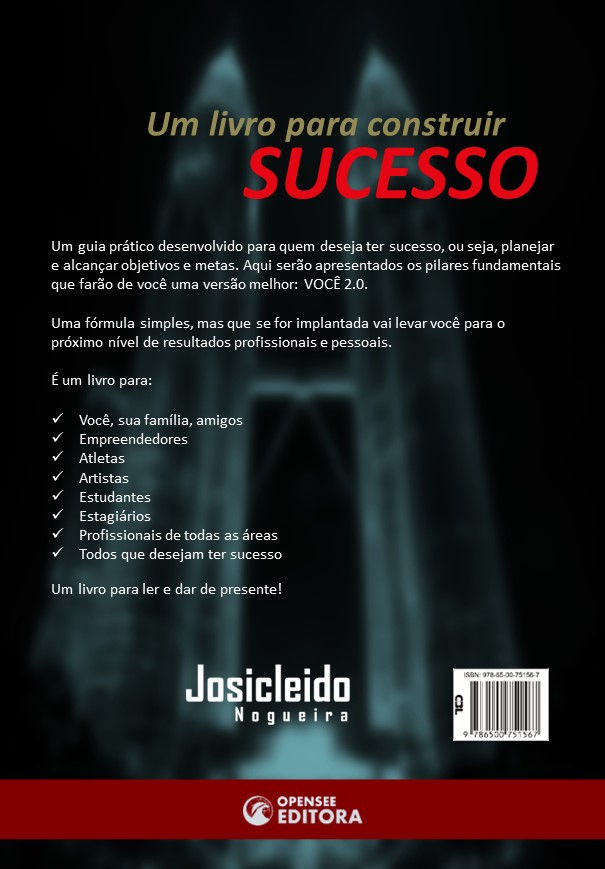 ContraCapa Livro - Uma Fórmula para o Sucesso - 5ª Edição