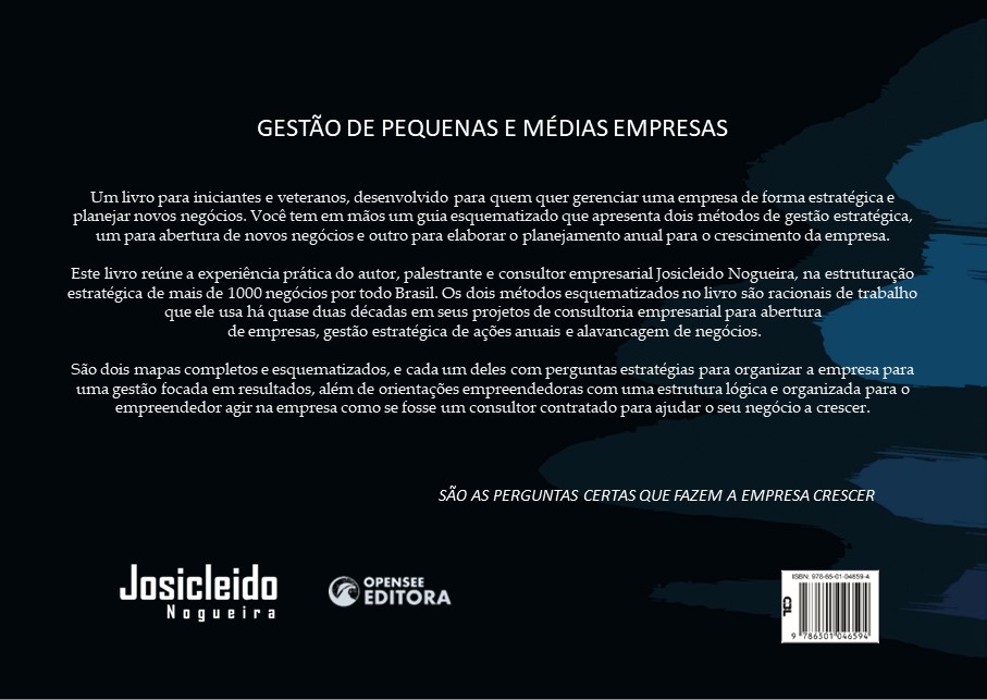 ContraCapa Livro - Gestão de Pequenas e Médias Empresas