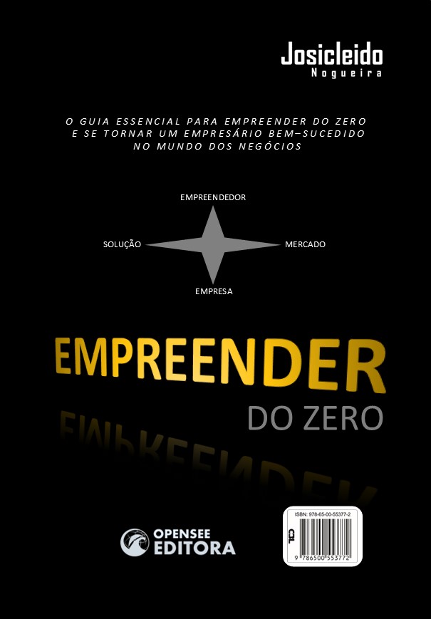 Contracapa - Livro - Empreender do Zero