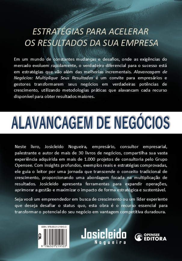 Contracapa - Livro - Alavancagem de Negócios - 2ª Edição