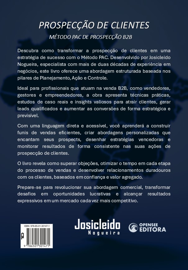 ContraCapa Livro - Prospecção de Clientes