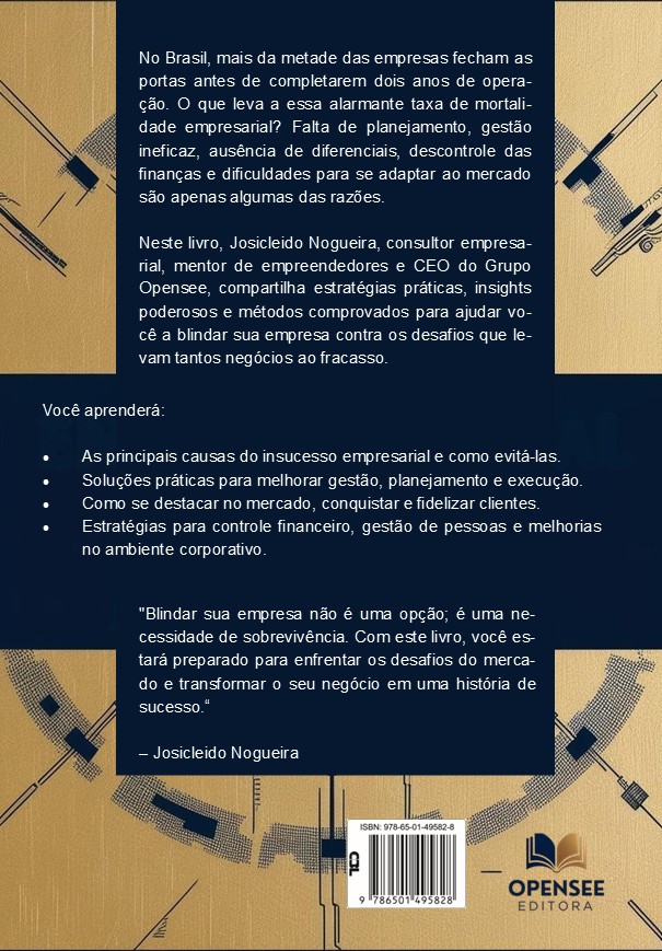 ContraCapa - Livro Blindar Sua Empresa Para Não Quebrar