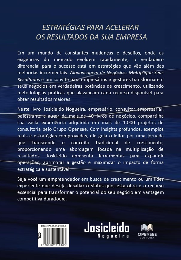 Contracapa - Livro - Alavancagem de Negócios - 2ª Edição