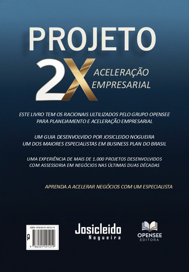 ContraCapa - Livro - Projeto 2X - Aceleração Empresarial