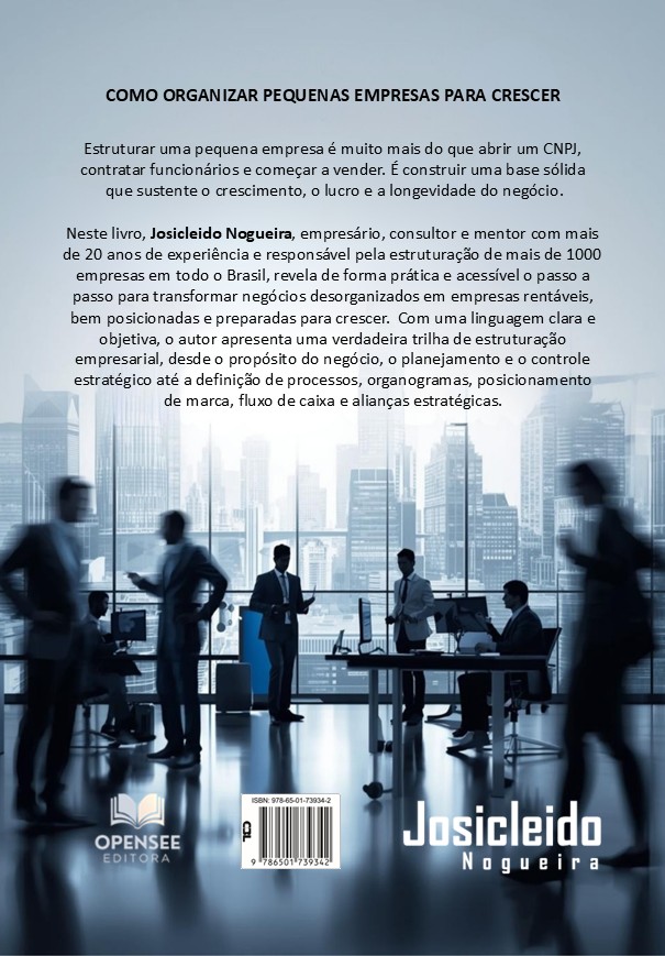 ContraCapa - Livro Como Organizar Pequenas Empresas para Crescer